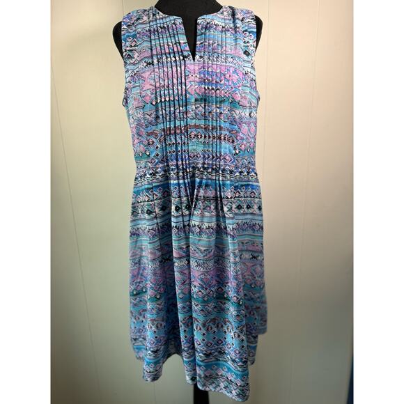 Rabbit Rabbit Rabbit Designs Women's Aztec Print Dress, Size 12 - Picture 8 of 8